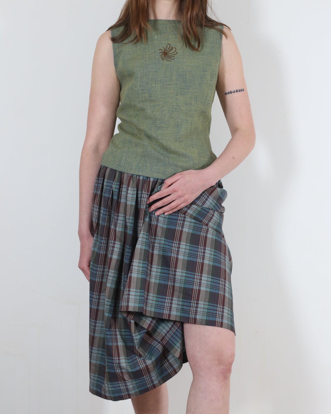 plaid skirt