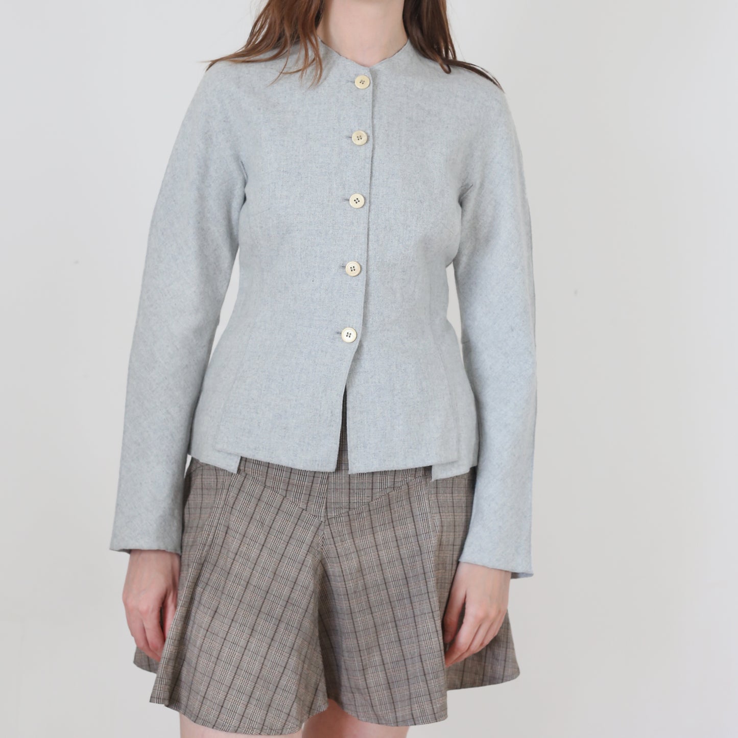 gray blazer