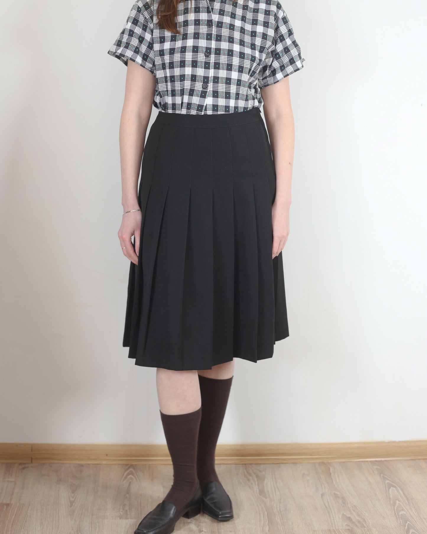 midi pleated skirt, S-M