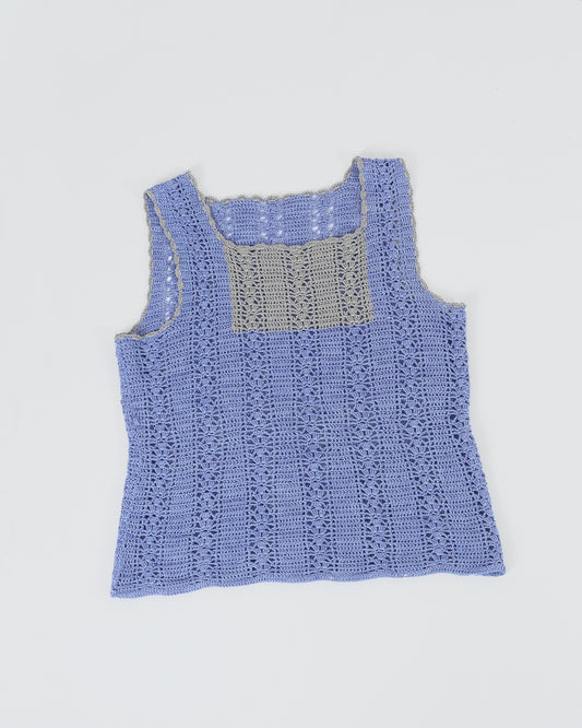 hand crochet blouse, S-M