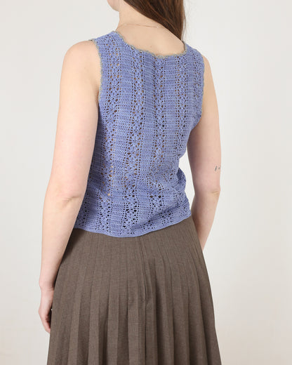 hand crochet blouse, S-M