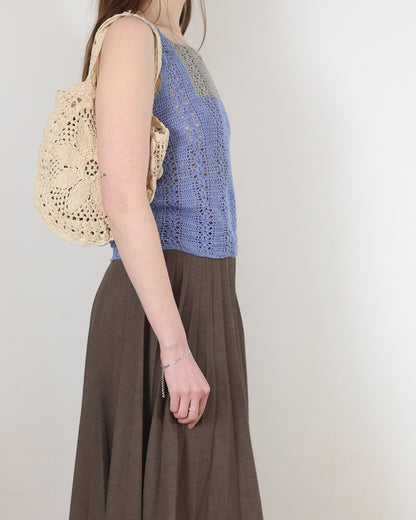 hand crochet blouse, S-M