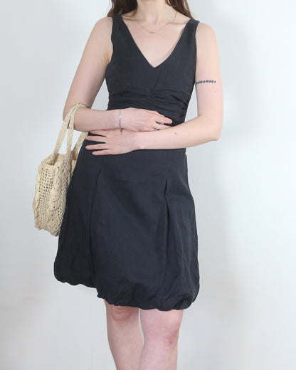 linen bubble dress, XS-S