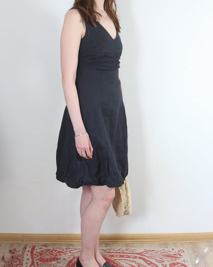 linen bubble dress, XS-S