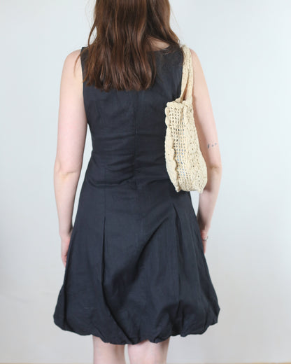 linen bubble dress, XS-S