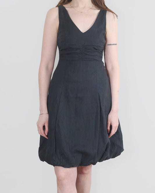 linen bubble dress, XS-S
