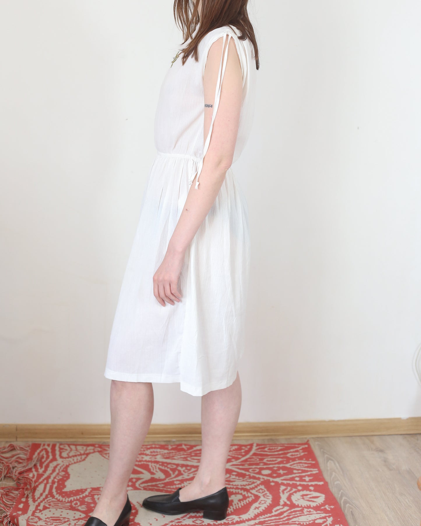 white summer dress, S-M