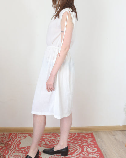 white summer dress, S-M