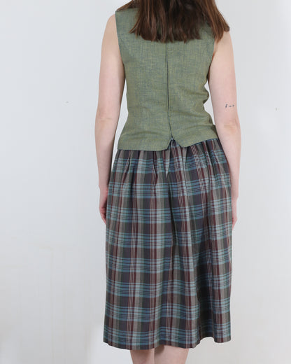 plaid skirt