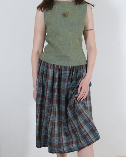plaid skirt