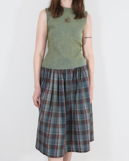 plaid skirt
