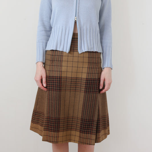 plaid Burberry skirt, XS-S
