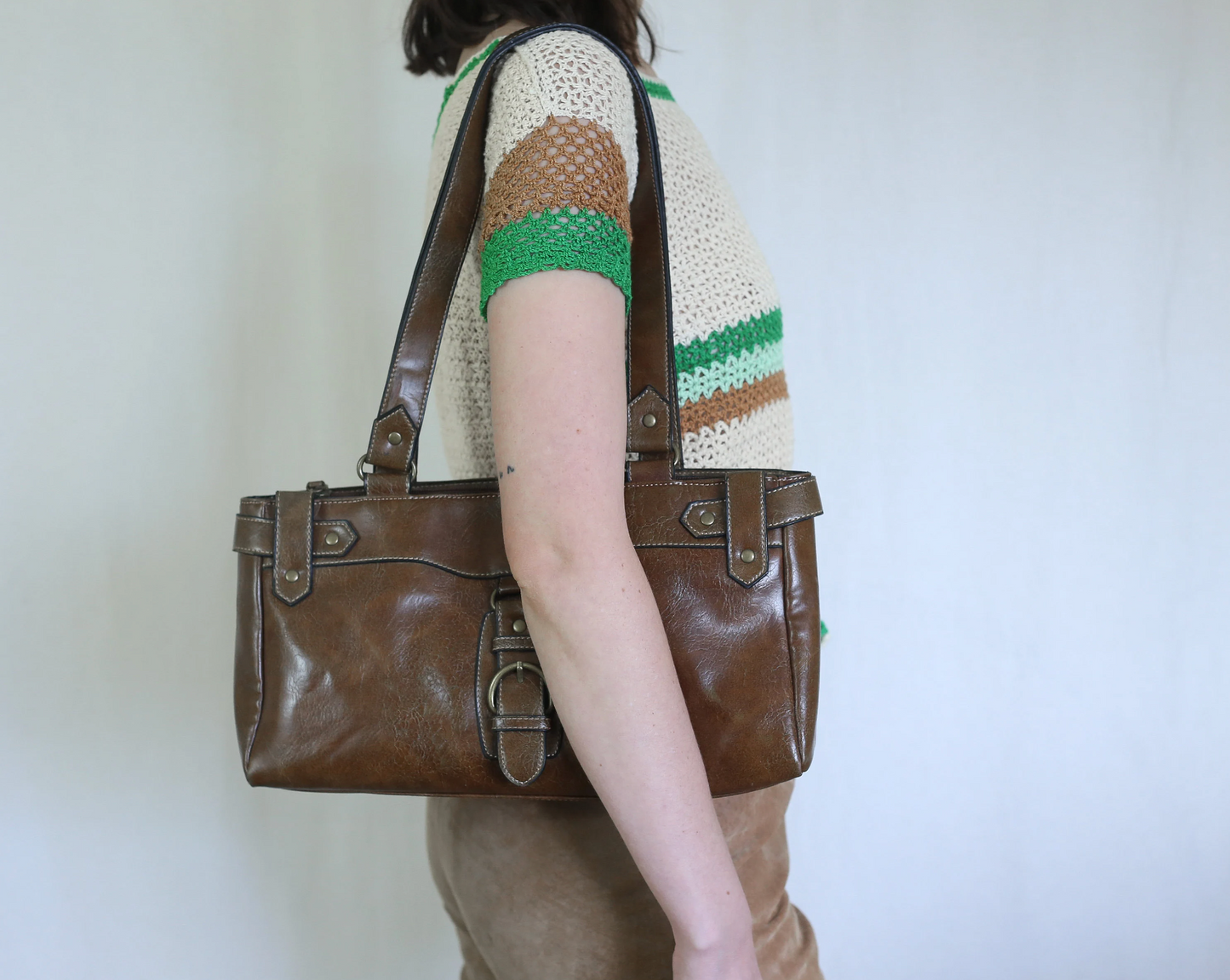 leather shoulder bag